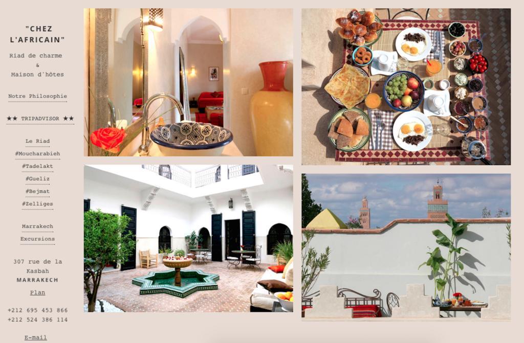 Riad Chez L'Africain Marrakesh Extérieur photo
